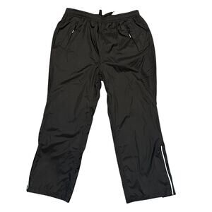 Outdoor Ventures Rain Pants Men's Size X-Large Black Velcro Ankles